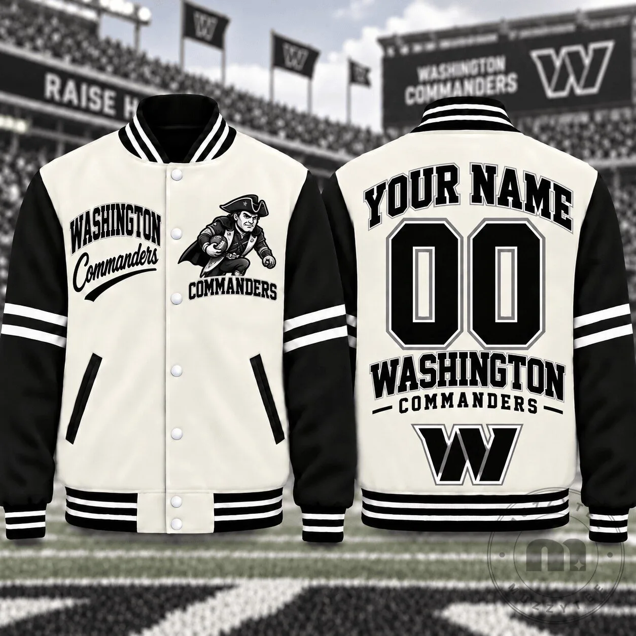 Washington Commanders Personalized Name Number Varsity Jacket 1 Washington Commanders Personalized Name Number Varsity Jacket