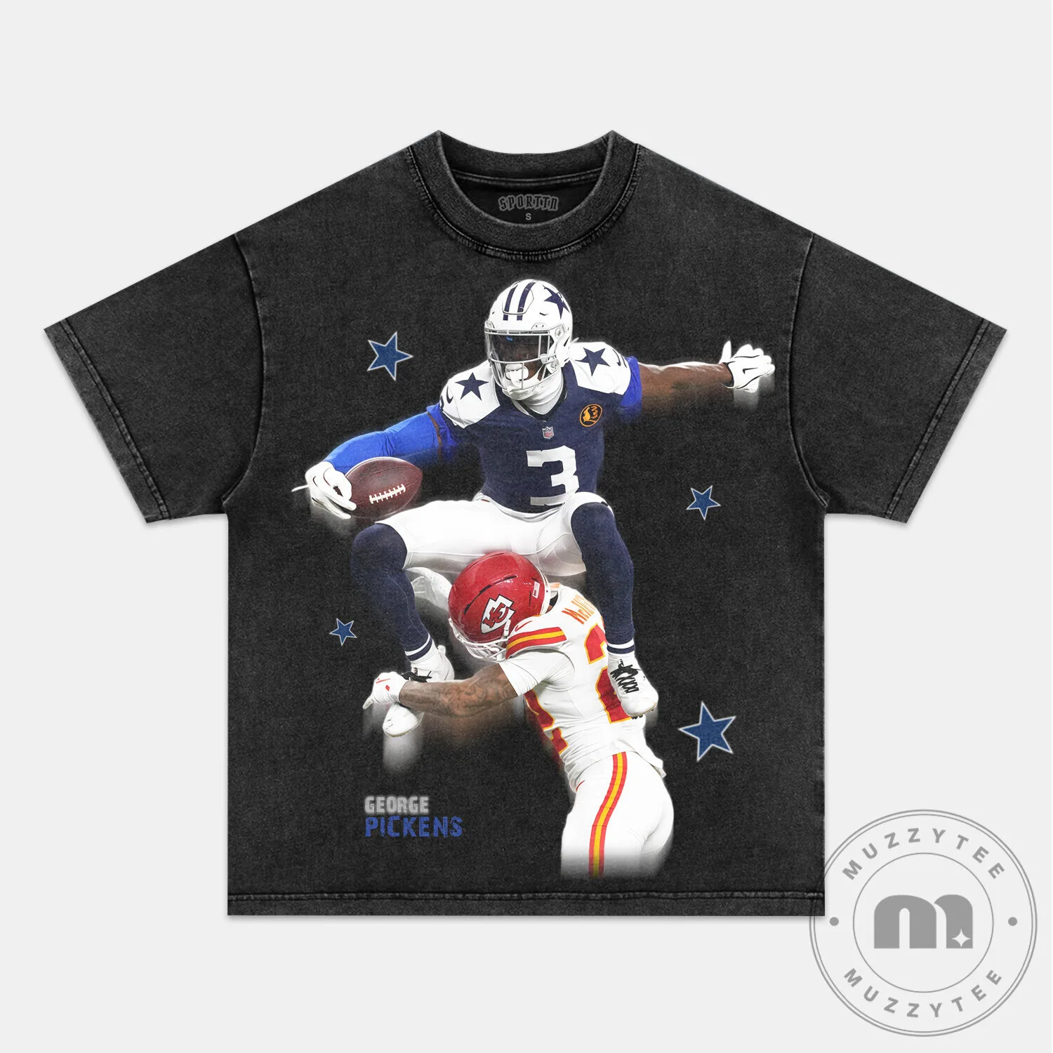 Dallas Cowboys Graphic T-Shirt featuring George Pickens, Football Star