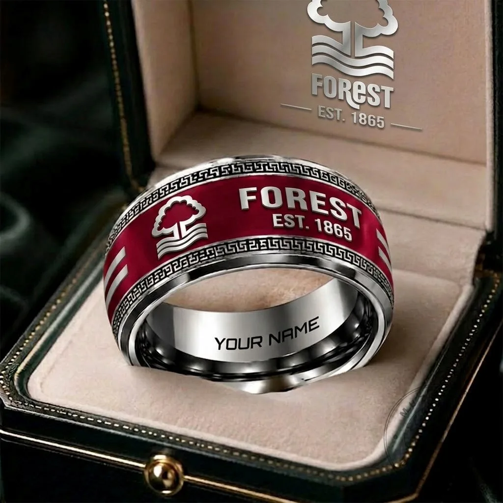 Nottingham Forest Football Club Personalized Ring with Custom Engraving 5 Nottingham Forest Football Club Personalized Ring with Custom Engraving