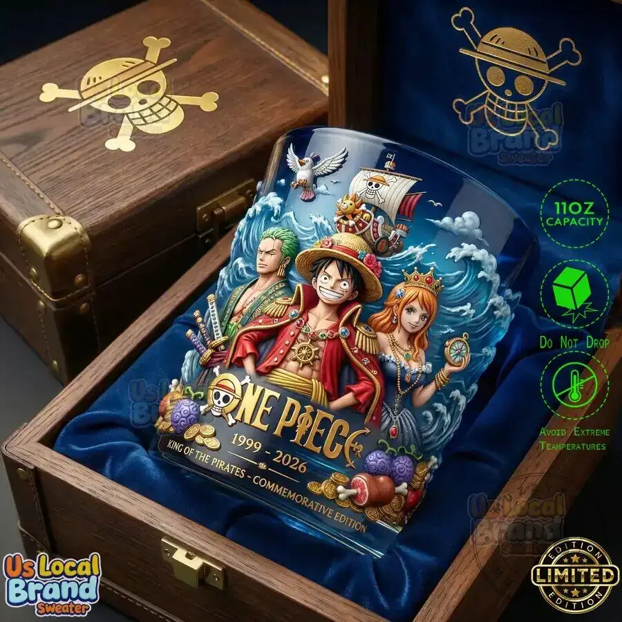 One Piece King of Pirates 1999-2026 Commemorative Edition Drinking Glass 7 One Piece King of Pirates 1999-2026 Commemorative Edition Drinking Glass
