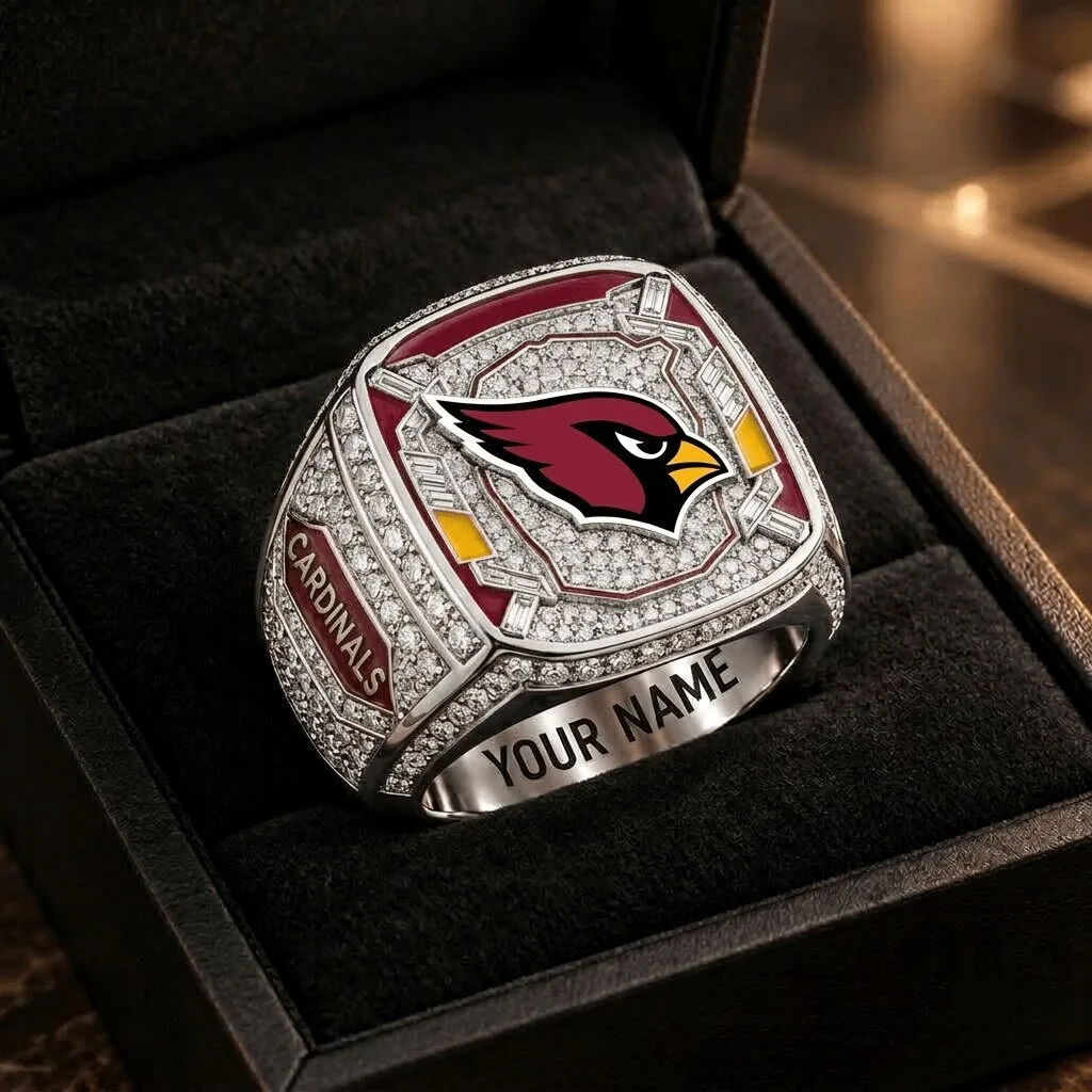 Arizona Cardinals Super Bowl Championship Style Ring with Custom Name 2 Arizona Cardinals Super Bowl Championship Style Ring with Custom Name