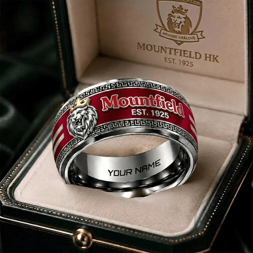 Mountfield HK Czech Extraliga Ice Hockey Team Personalized Ring Mountfield HK Czech Extraliga Ice Hockey Team Personalized Ring