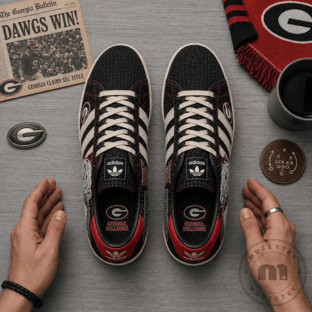Georgia Bulldogs NCAA Team Logo Casual Shoes Georgia Bulldogs NCAA Team Logo Casual Shoes