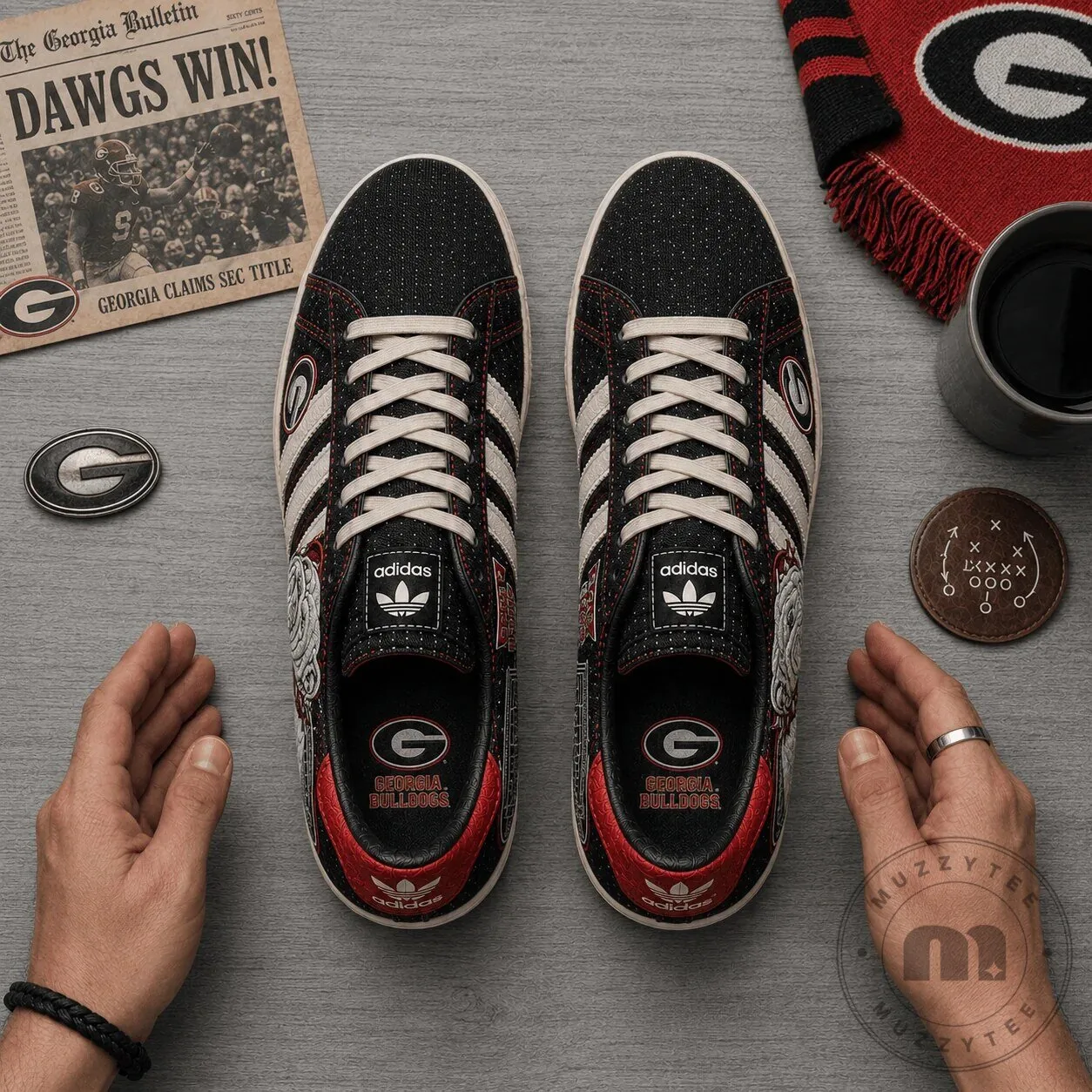 Georgia Bulldogs NCAA Team Logo Casual Shoes
