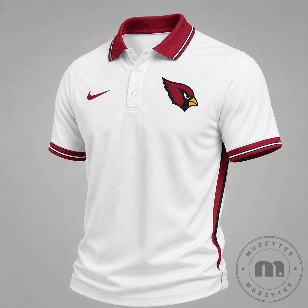 Arizona Cardinals Nike Logo White Performance Polo Shirt 2 Arizona Cardinals Nike Logo White Performance Polo Shirt