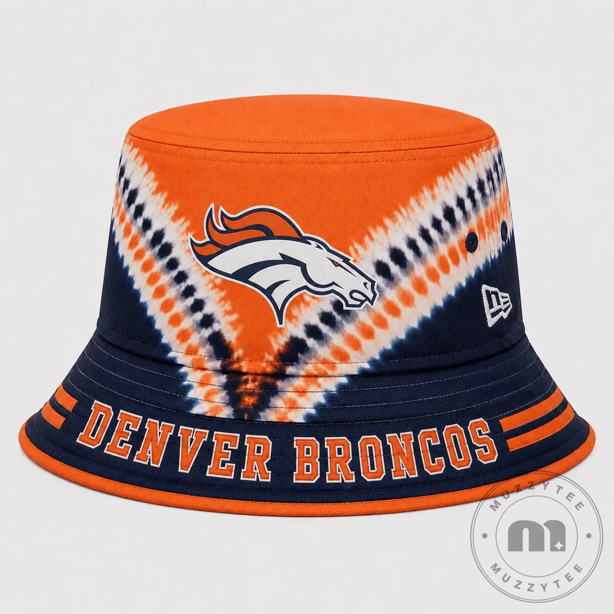 Denver Broncos Tie Dye Bucket Hat, NFL Football Team Fan Apparel 2 Denver Broncos Tie Dye Bucket Hat, NFL Football Team Fan Apparel