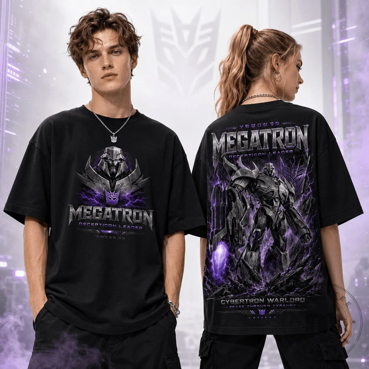 Megatron Shirt Decepticon Leader Cybertron Warlord Graphic T-Shirt