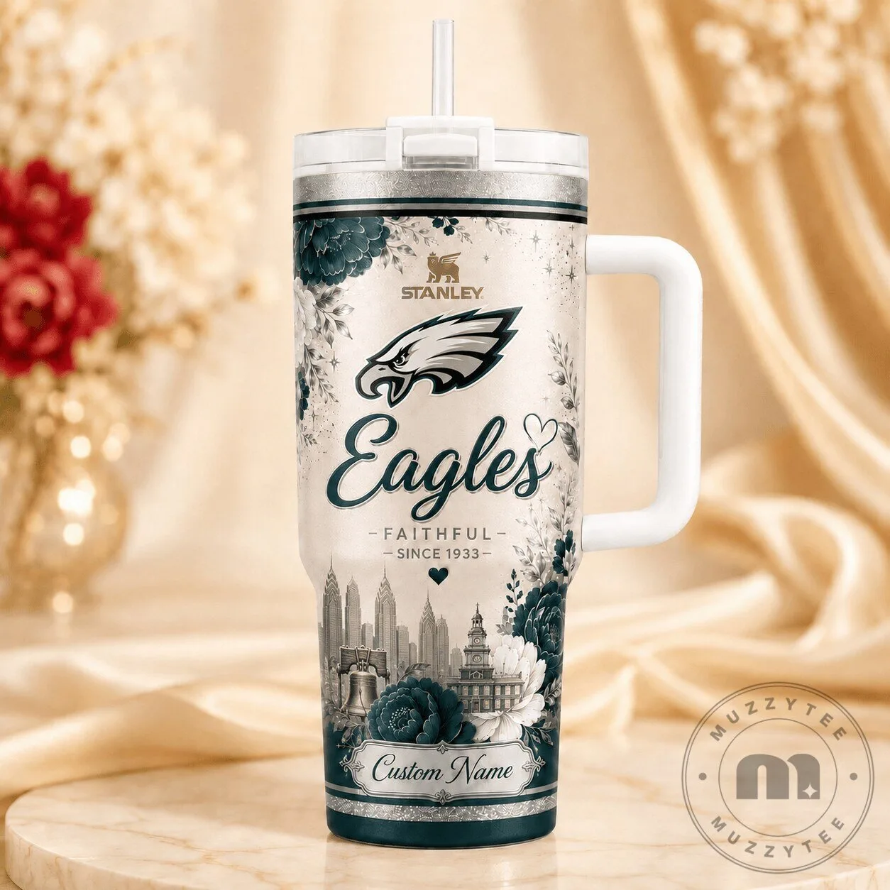 Philadelphia Football Eagles Faithful Since 1933 Custom Name Tumbler