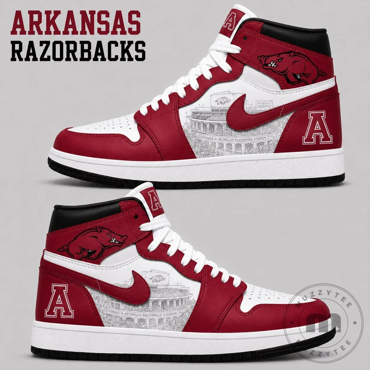 Arkansas Razorbacks Football Donald W. Reynolds Razorback Stadium Shoes