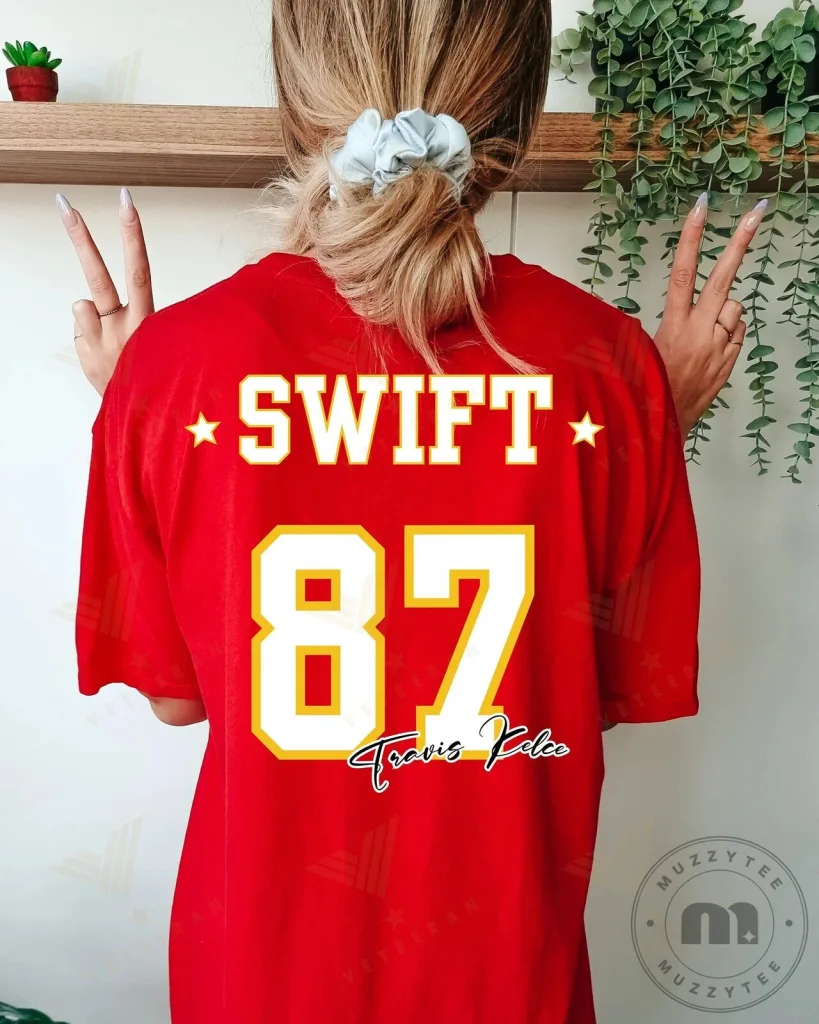 Travis Kelce Shirt Swift 87 Kansas City Chiefs Football T-Shirt