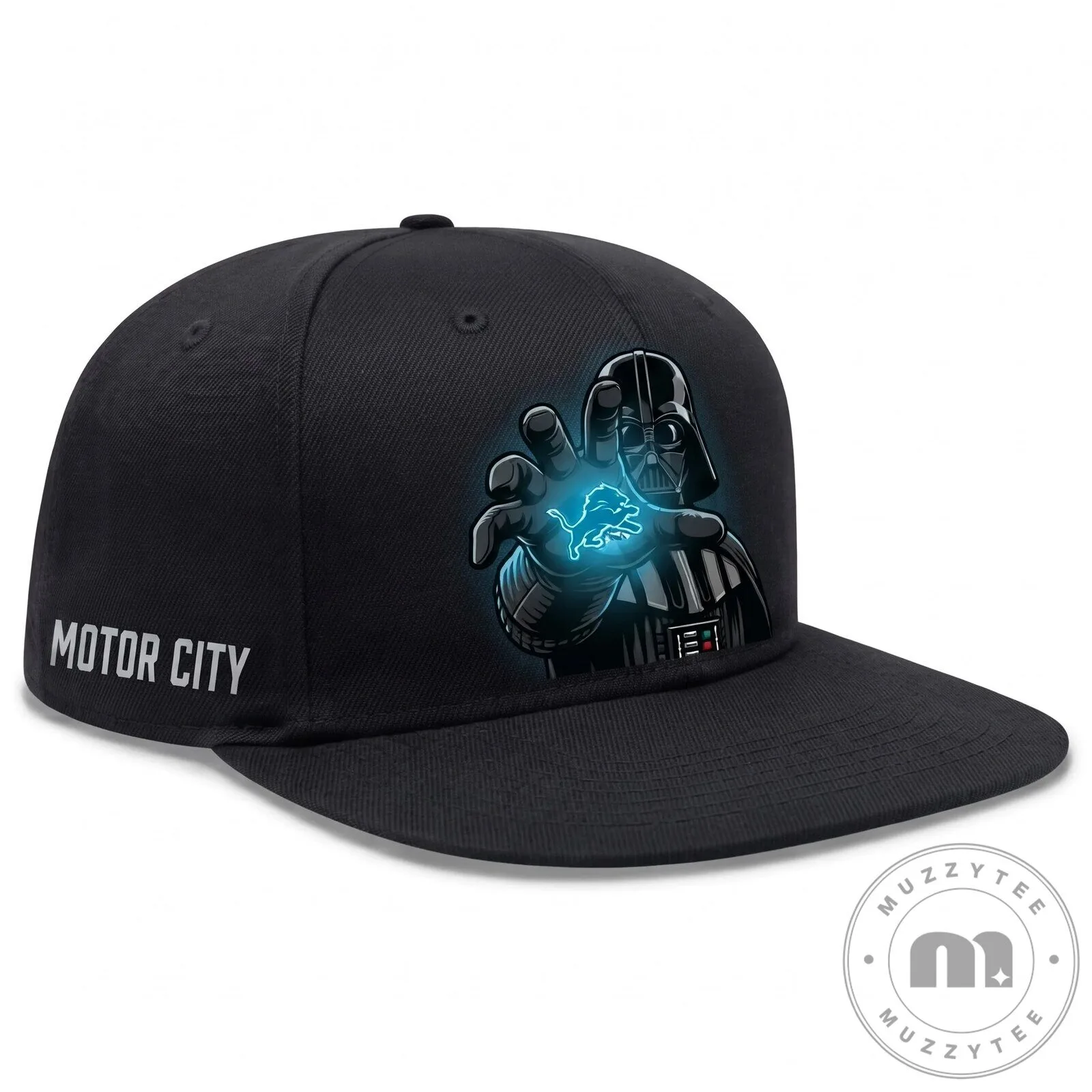 Motor City Snapback Hat featuring Detroit Lions and Darth Vader from Star Wars