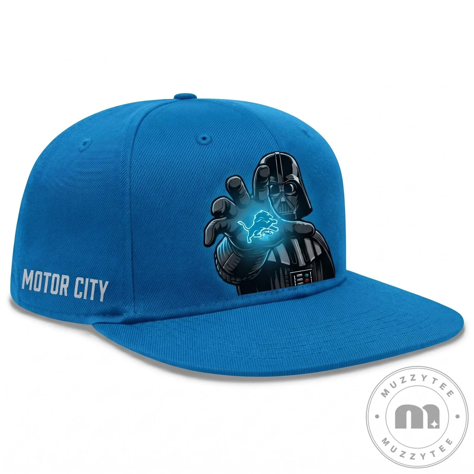 Motor City Snapback Hat featuring Detroit Lions and Darth Vader from Star Wars 9 Motor City Snapback Hat featuring Detroit Lions and Darth Vader from Star Wars