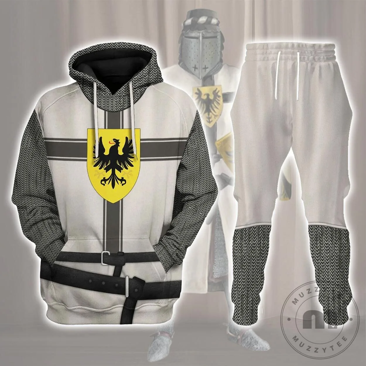 Teutonic Knights Medieval Armor Costume Hoodie Sweatshirt