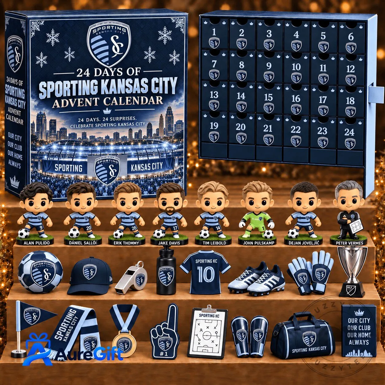 Sporting Kansas City MLS Soccer Team 24 Day Christmas Advent Calendar
