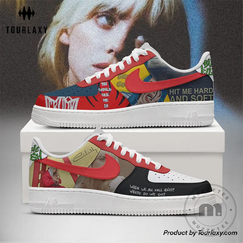 Billie Eilish Hit Me Hard and Soft Album Art Custom Sneakers