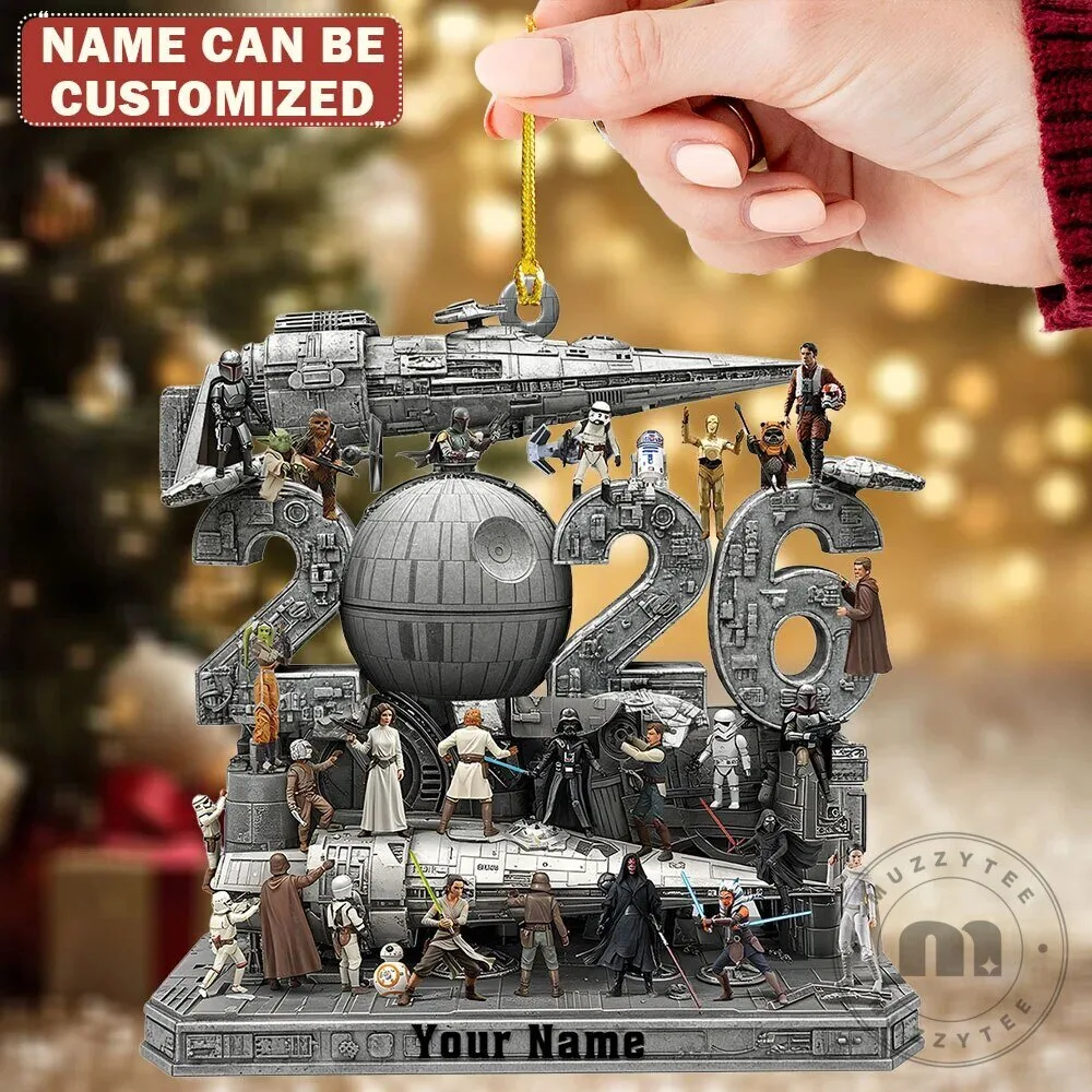 Personalized Star Wars Characters and Spaceships 2026 Christmas Tree Ornament