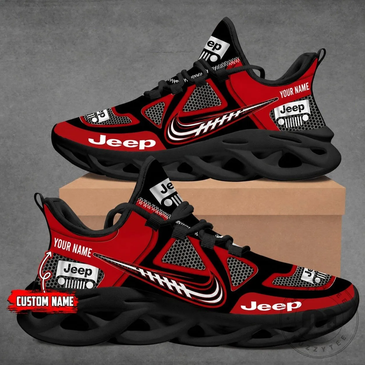 Jeep Custom Name Max Soul Running Shoes 4 Jeep Custom Name Max Soul Running Shoes