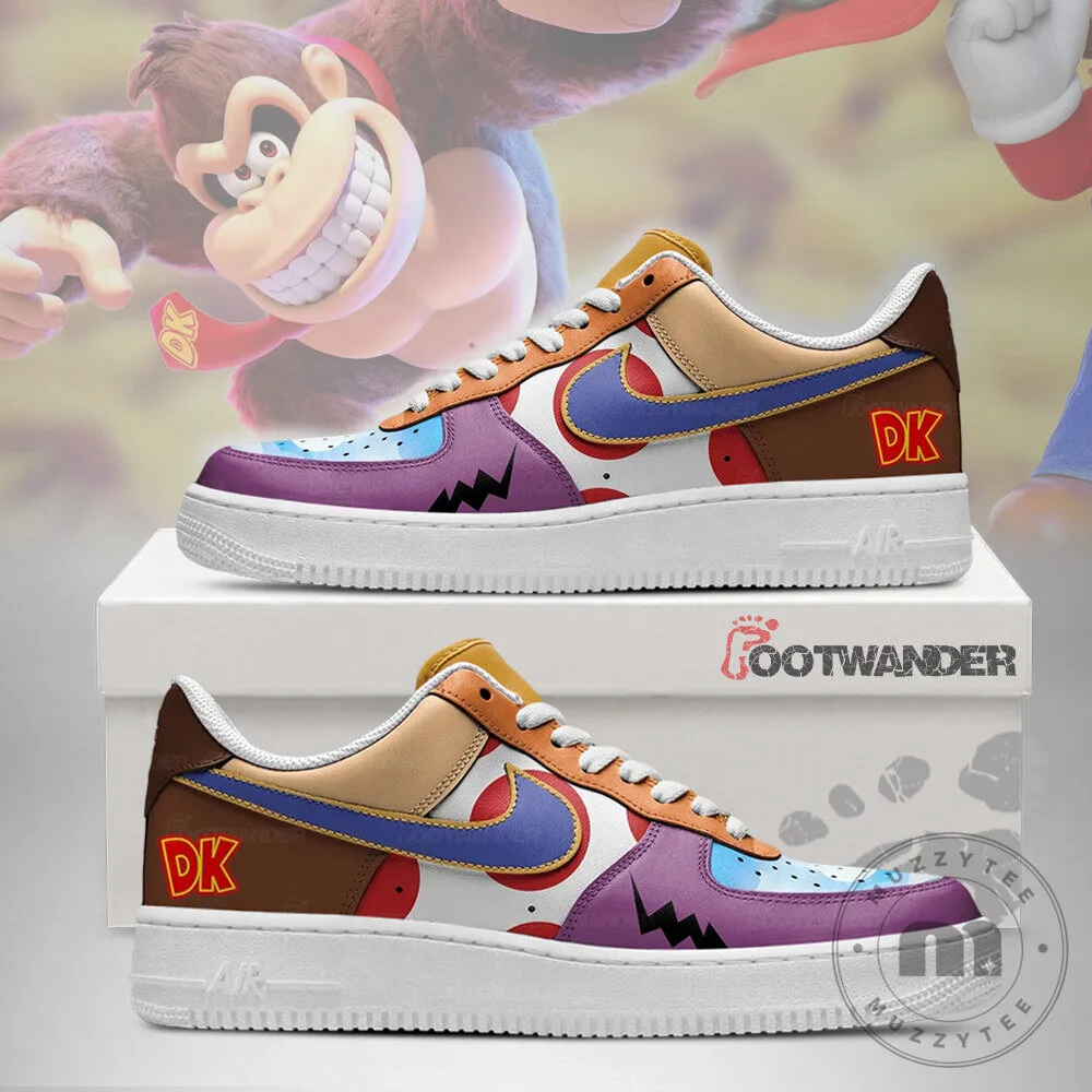 Donkey Kong Nintendo Character Air Force 1 Style Shoes