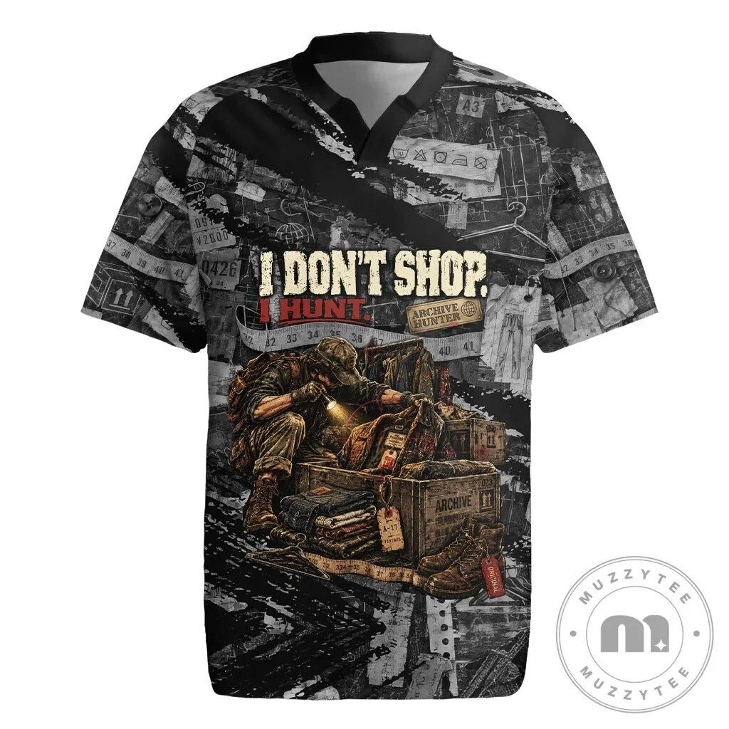 Archive Hunter The Hunt Never Ends Vintage Streetwear Grunge Collage Graphic Art Hawaiian Shirt