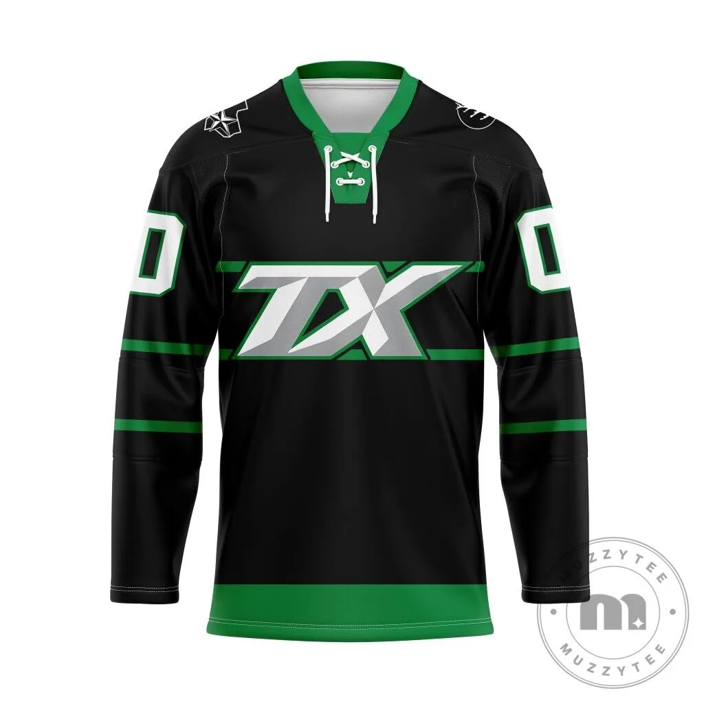 Tucson Roadrunners Personalized Black and Green Hockey Jersey
