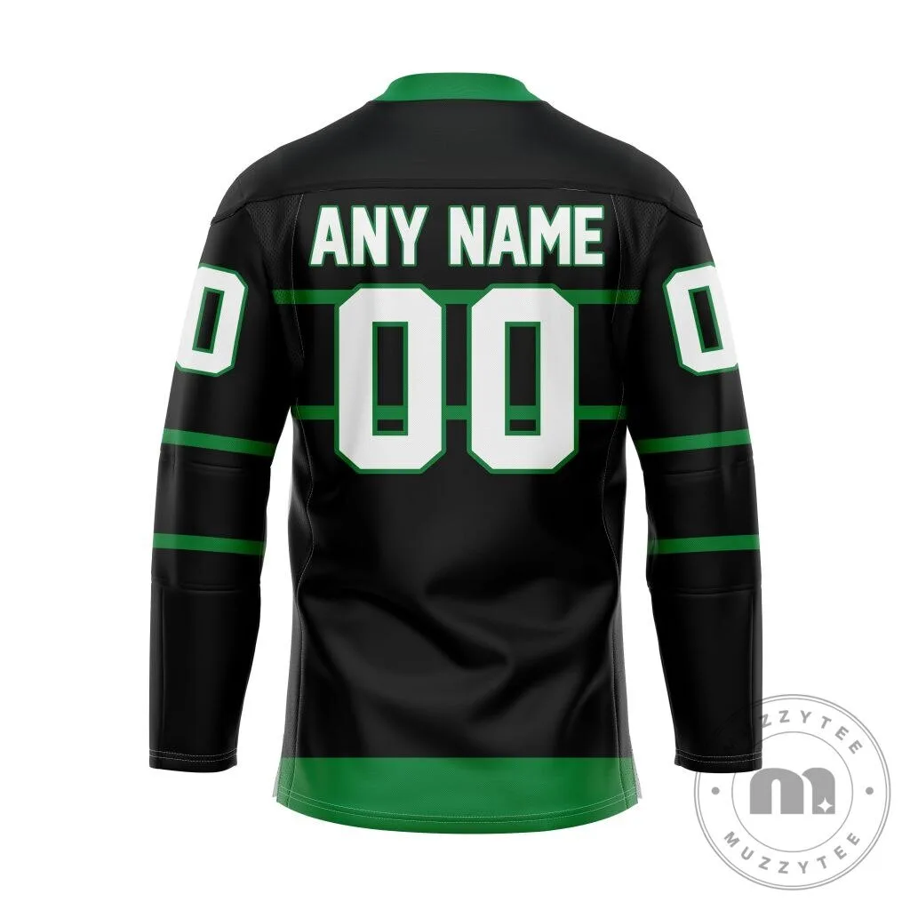 Tucson Roadrunners Personalized Black and Green Hockey Jersey 7 Tucson Roadrunners Personalized Black and Green Hockey Jersey