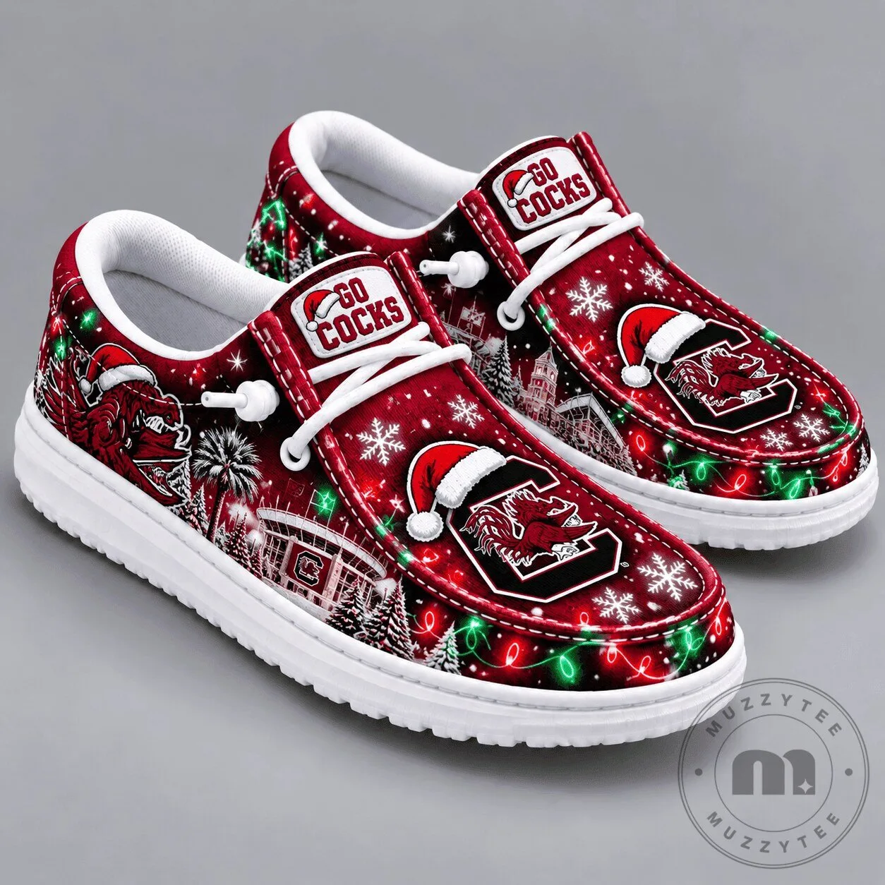 South Carolina Gamecocks Christmas Spirit Loafers Shoes