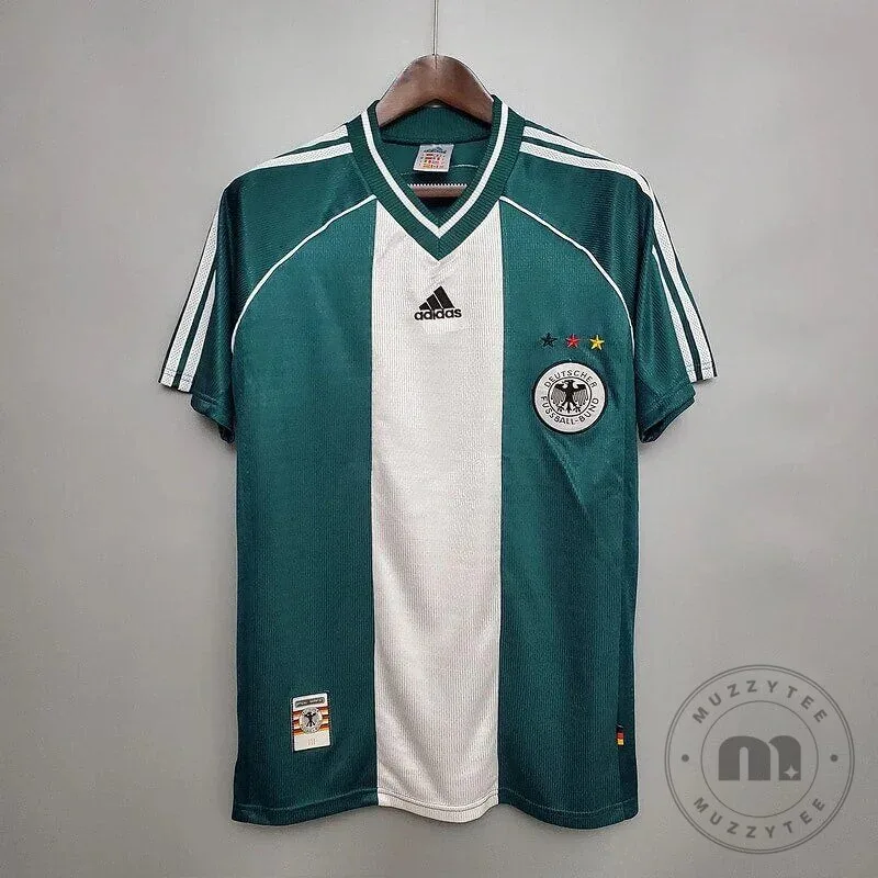 Germany 1998 Away Retro Football Kit Soccer Fan Jersey 3 Germany 1998 Away Retro Football Kit Soccer Fan Jersey