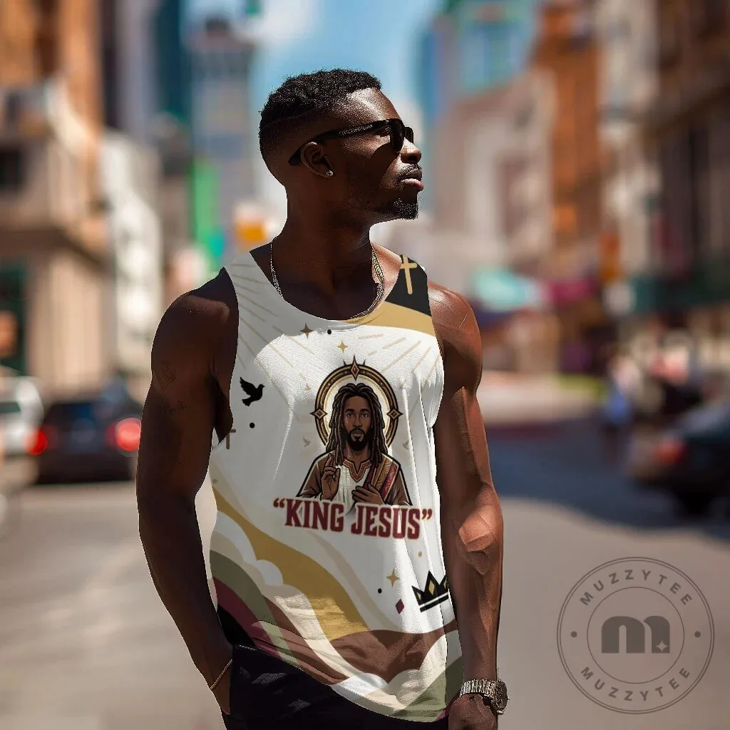 King Jesus African Black Christ Religious Christian Faith Tank Top 5 King Jesus African Black Christ Religious Christian Faith Tank Top