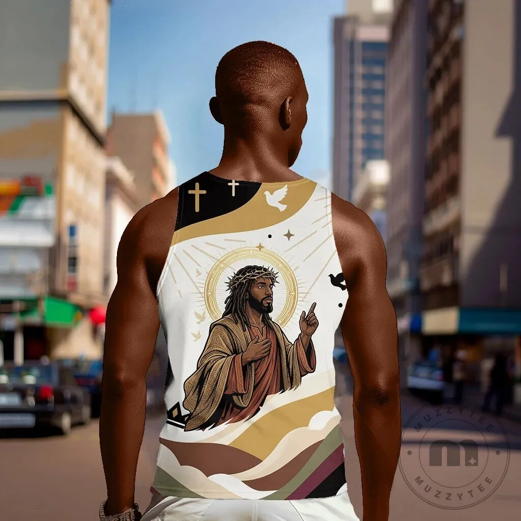 King Jesus African Black Christ Religious Christian Faith Tank Top 6 King Jesus African Black Christ Religious Christian Faith Tank Top