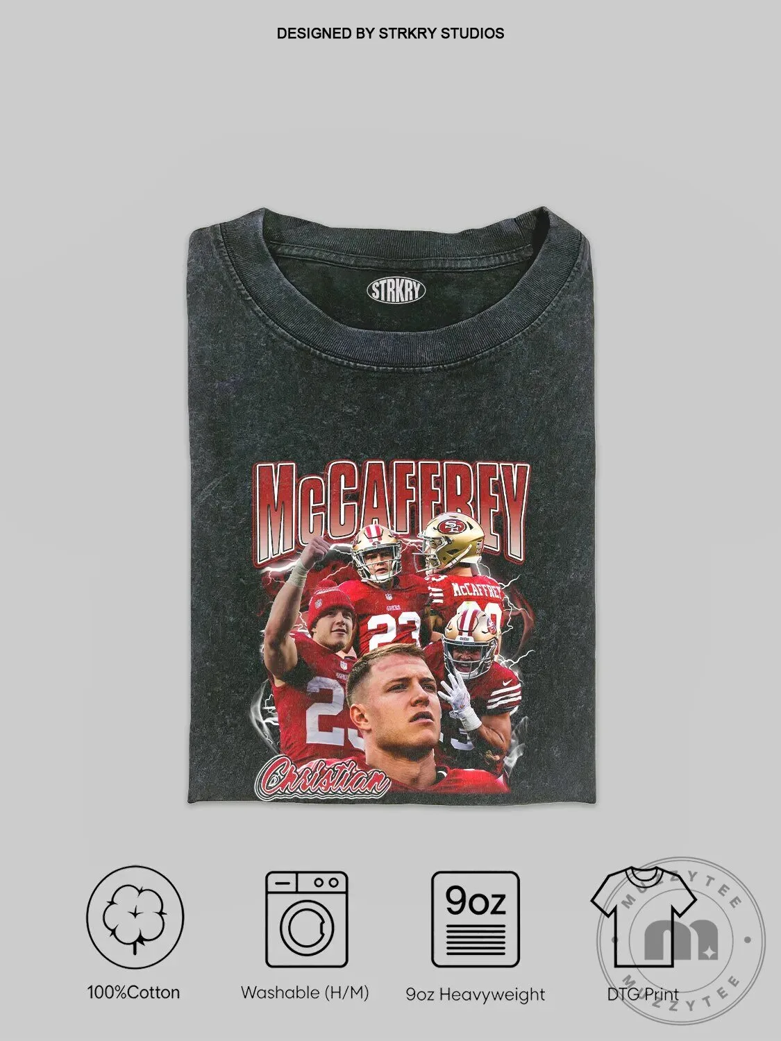 Christian McCaffrey San Francisco 49ers Football Vintage Style T-Shirt 5 Christian McCaffrey San Francisco 49ers Football Vintage Style T-Shirt
