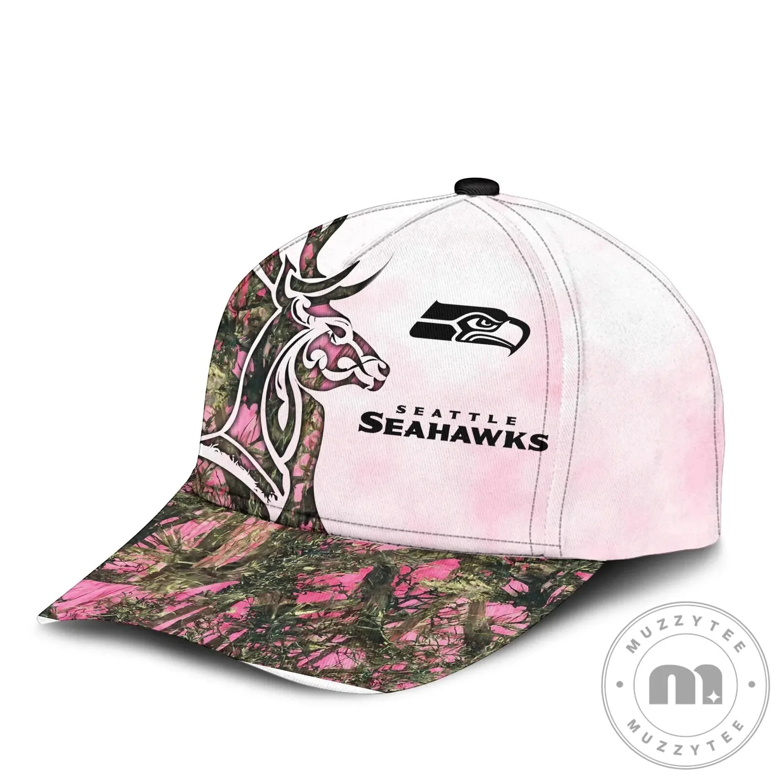 Seattle Seahawks Pink Camouflage Deer Hunter American Flag Baseball Cap Hat 14 Seattle Seahawks Pink Camouflage Deer Hunter American Flag Baseball Cap Hat