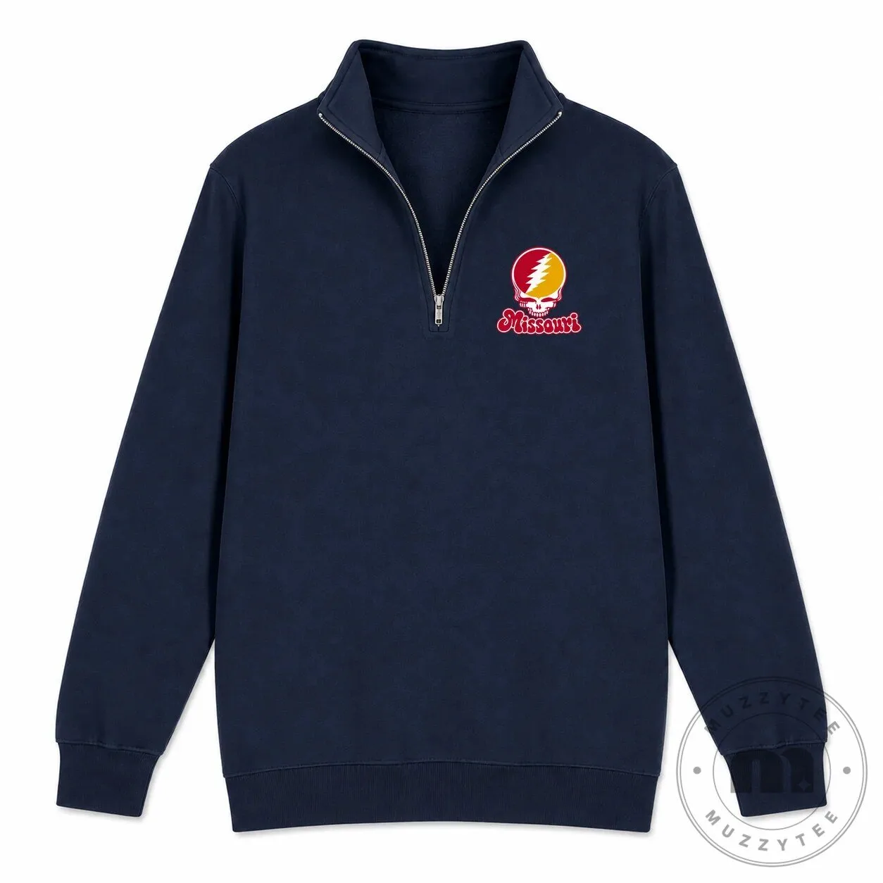 Grateful Dead Steal Your Face Missouri Quarter-Zip Sweatshirt 8 Grateful Dead Steal Your Face Missouri Quarter-Zip Sweatshirt
