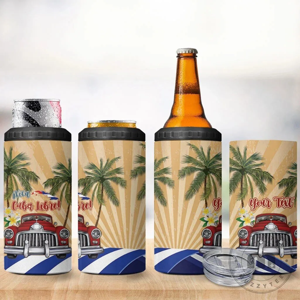 Personalized Viva Cuba Libre Cuban Retro Car Tropical Vibes Can Cooler Tumbler 12 Personalized Viva Cuba Libre Cuban Retro Car Tropical Vibes Can Cooler Tumbler