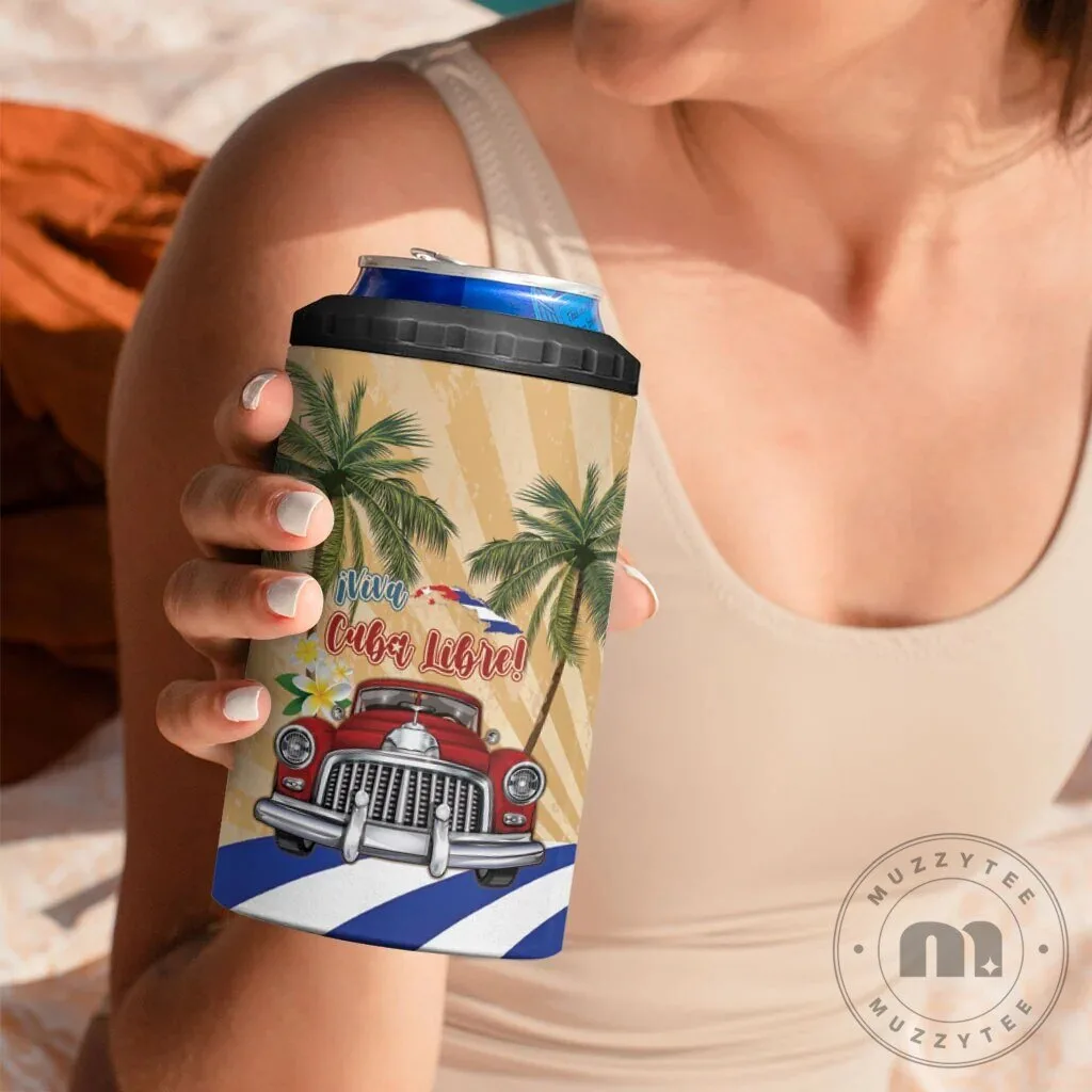 Personalized Viva Cuba Libre Cuban Retro Car Tropical Vibes Can Cooler Tumbler 15 Personalized Viva Cuba Libre Cuban Retro Car Tropical Vibes Can Cooler Tumbler