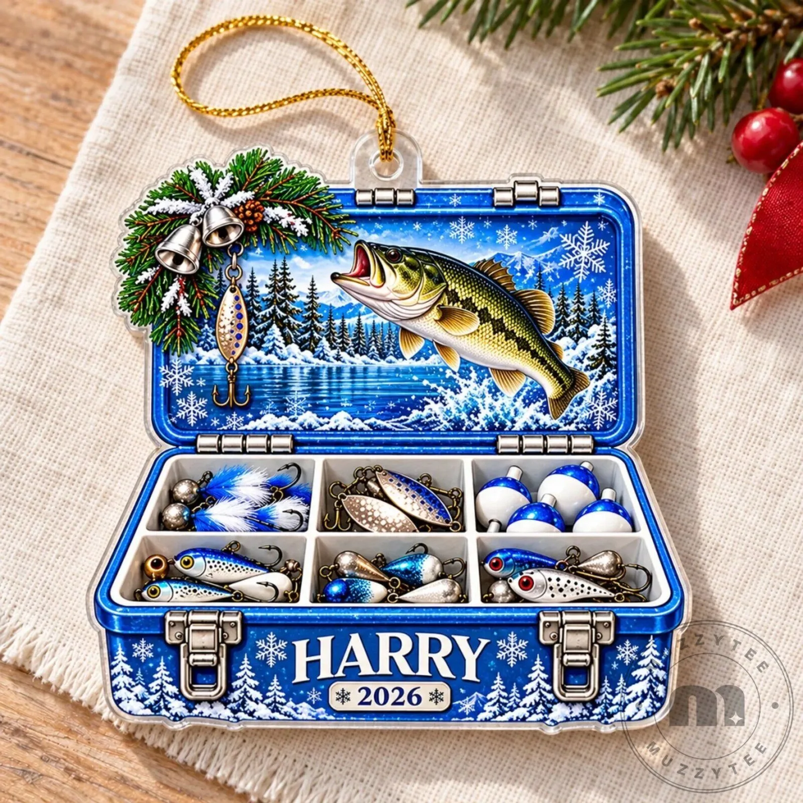 Personalized Fishing Tackle Box Christmas Ornament for Fishing Lovers 17 Personalized Fishing Tackle Box Christmas Ornament for Fishing Lovers