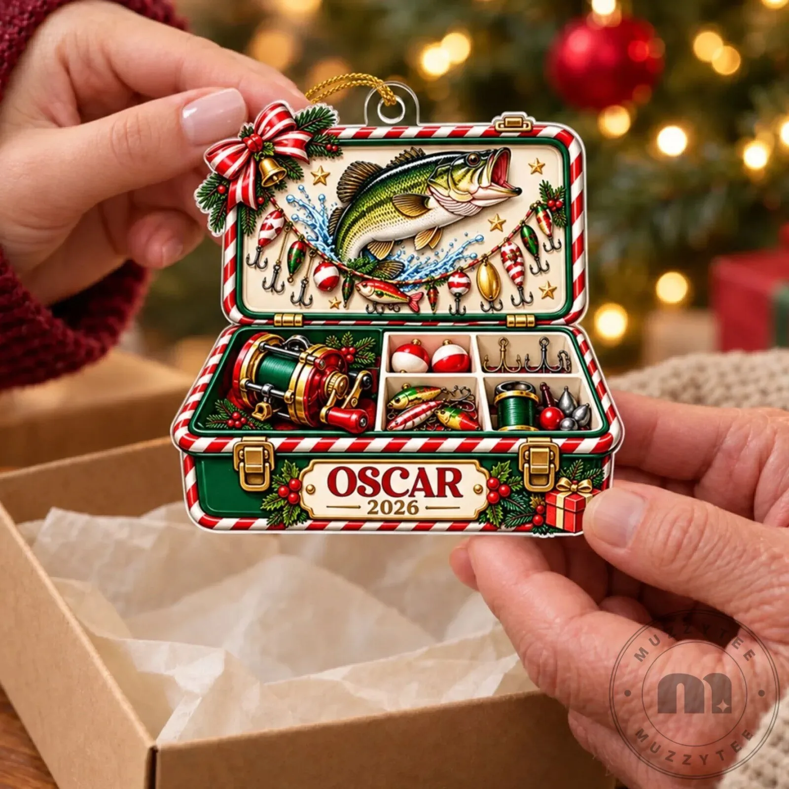 Personalized Fishing Tackle Box Christmas Ornament for Fishing Lovers 18 Personalized Fishing Tackle Box Christmas Ornament for Fishing Lovers