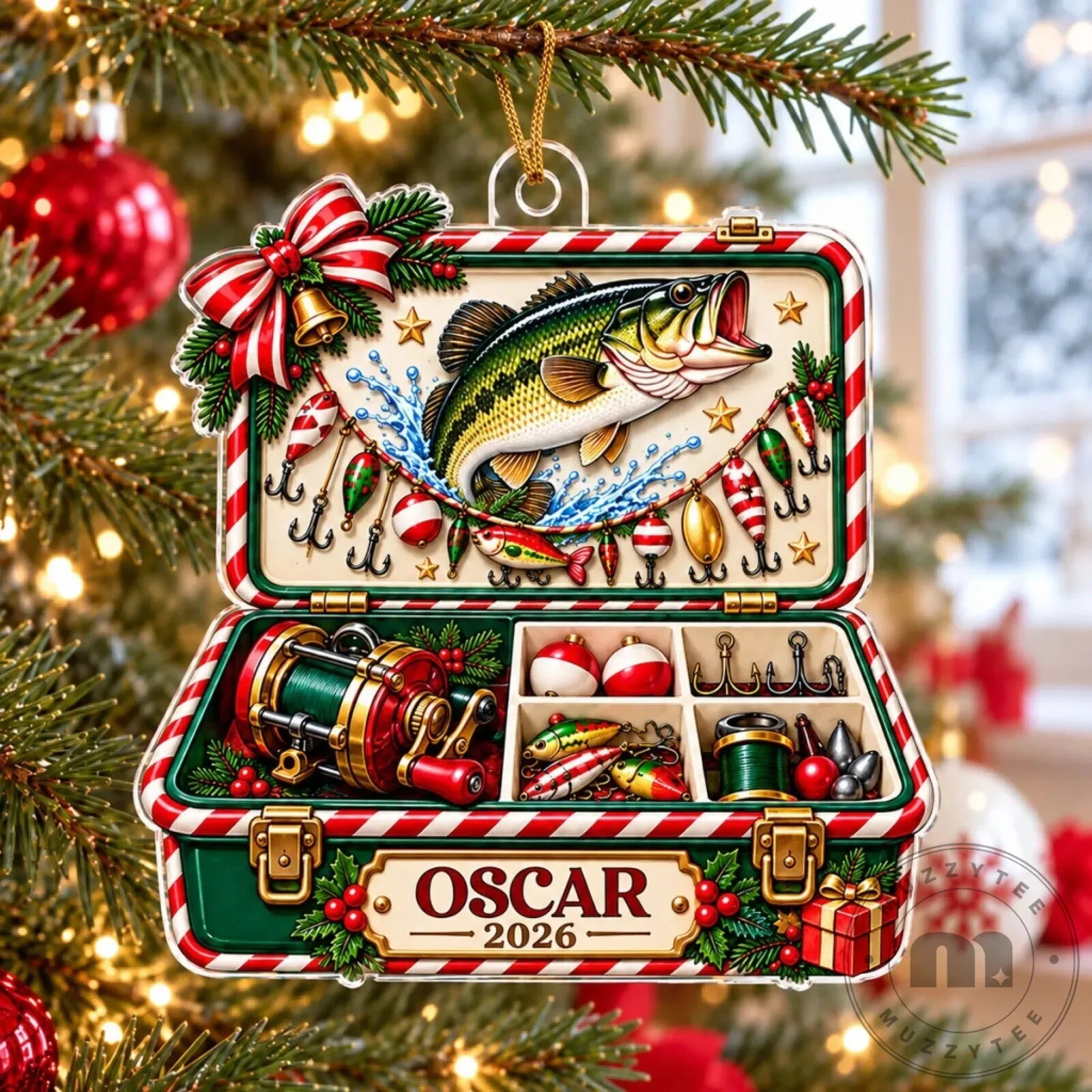 Personalized Fishing Tackle Box Christmas Ornament for Fishing Lovers 19 Personalized Fishing Tackle Box Christmas Ornament for Fishing Lovers