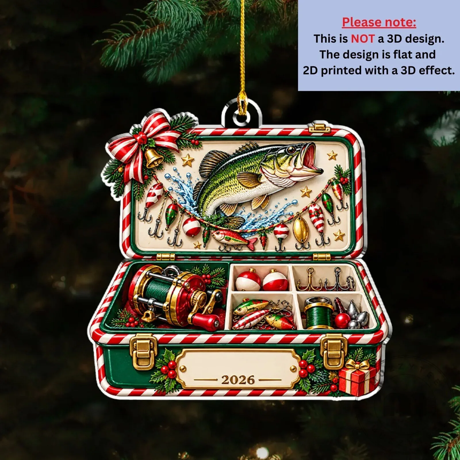 Personalized Fishing Tackle Box Christmas Ornament for Fishing Lovers 21 Personalized Fishing Tackle Box Christmas Ornament for Fishing Lovers
