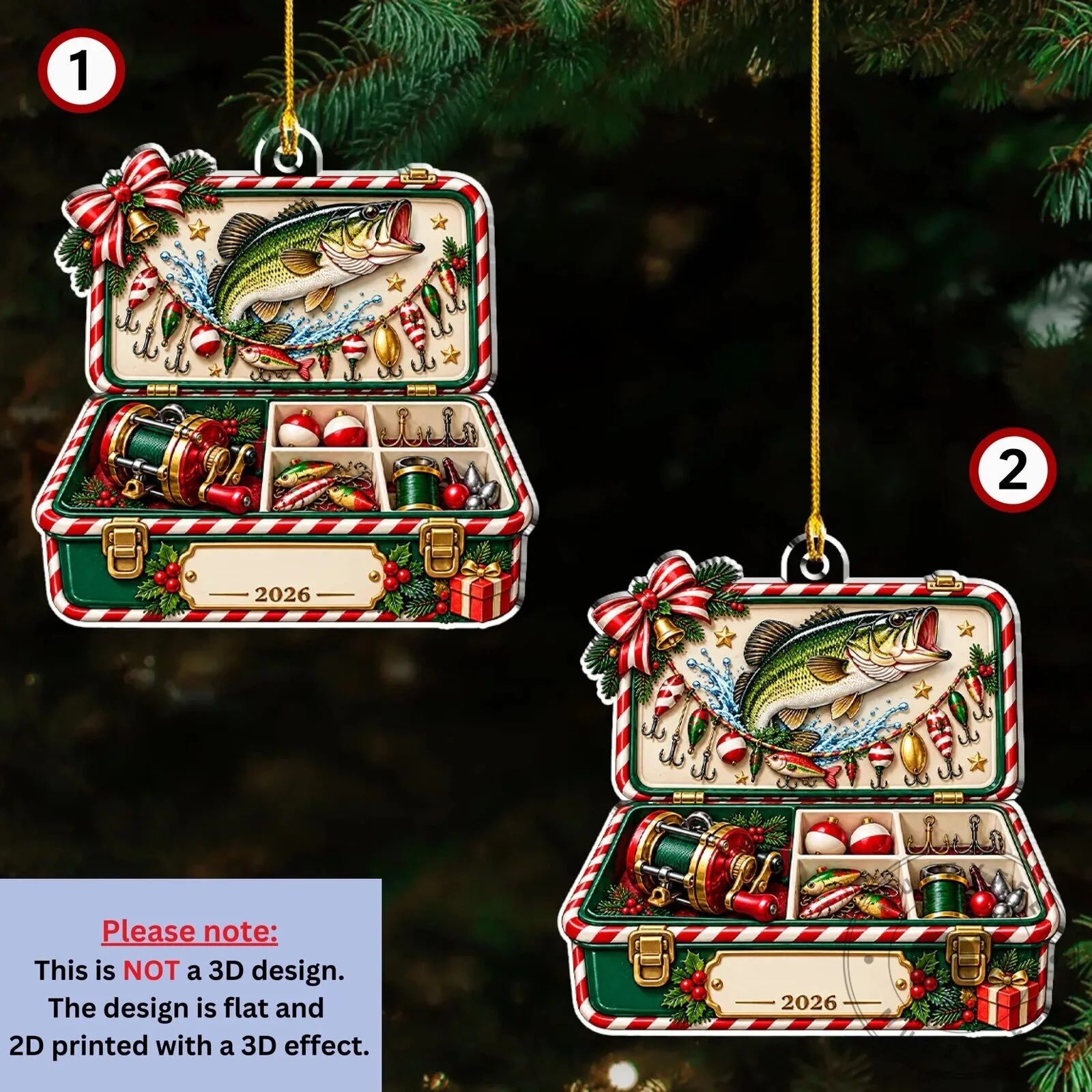 Personalized Fishing Tackle Box Christmas Ornament for Fishing Lovers 22 Personalized Fishing Tackle Box Christmas Ornament for Fishing Lovers