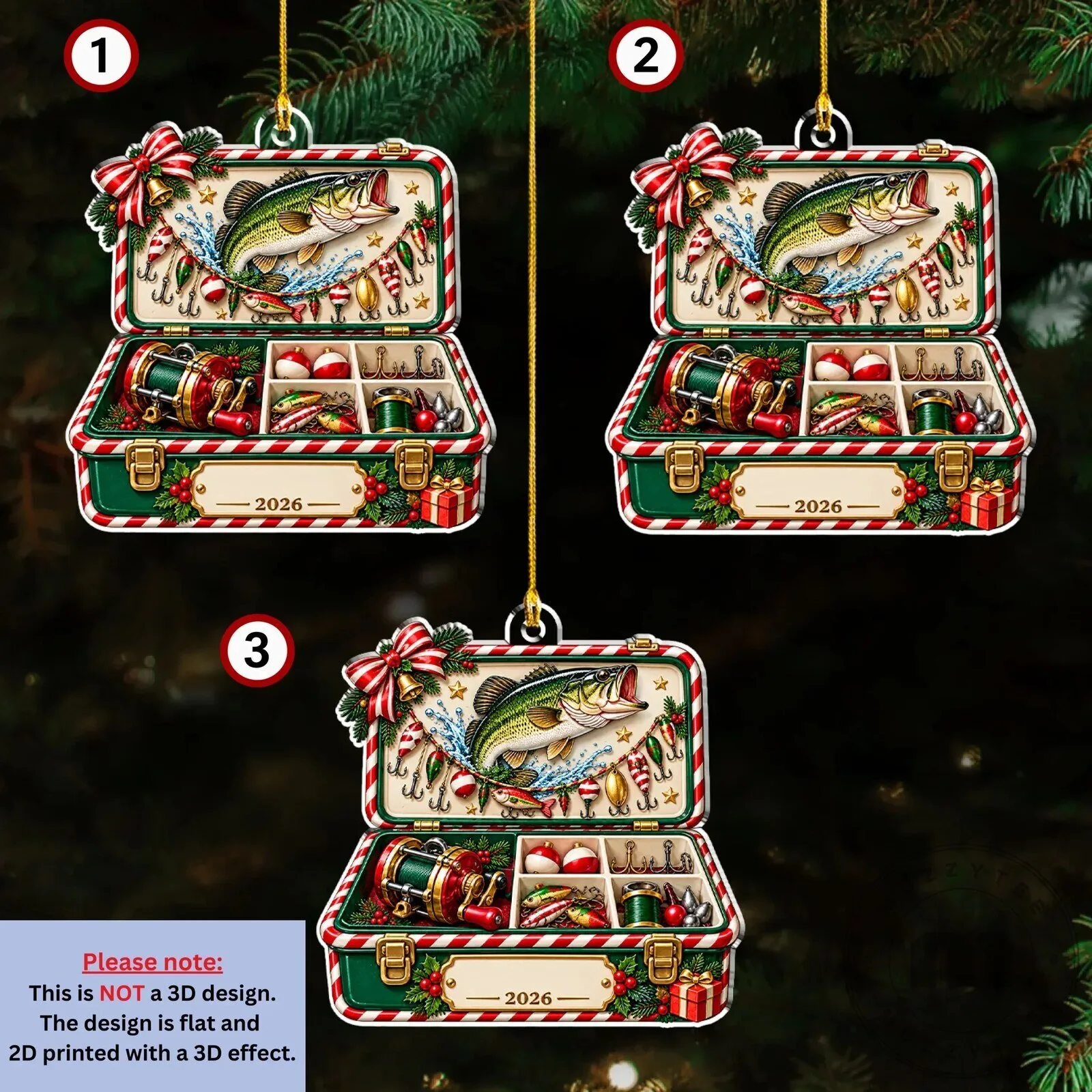 Personalized Fishing Tackle Box Christmas Ornament for Fishing Lovers 23 Personalized Fishing Tackle Box Christmas Ornament for Fishing Lovers