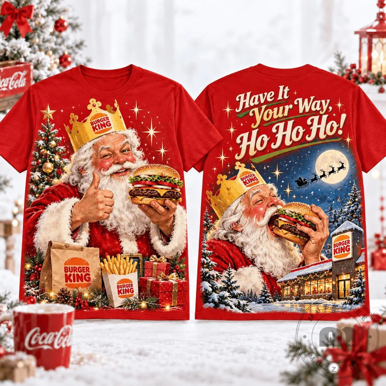 Burger King Santa Claus Christmas Feast T-Shirt