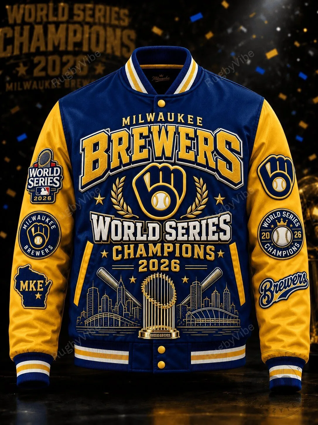 Milwaukee Brewers World Series Champions 2026 Varsity Jacket