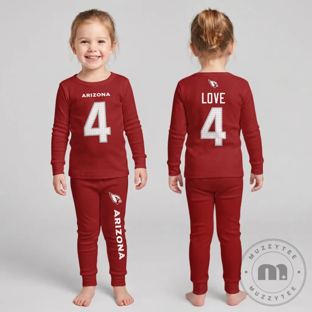 Arizona Cardinals Football Team Kids Pajamas Set Arizona Cardinals Football Team Kids Pajamas Set