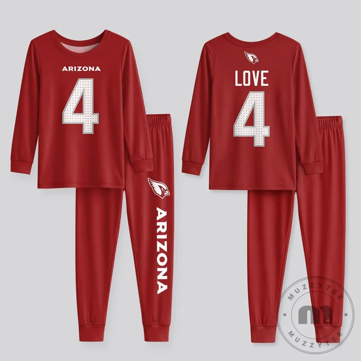 Arizona Cardinals Football Team Kids Pajamas Set 21 Arizona Cardinals Football Team Kids Pajamas Set